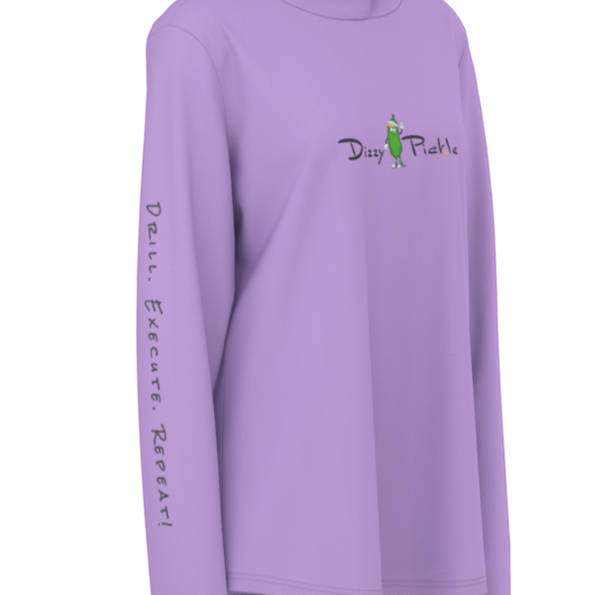 Dizzy Pickle Hope Lavender Women's Pickleball Sunscreen Sports Hoodie with Thumb Holes