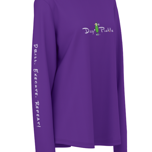 Dizzy Pickle Lesia PPG Purple Women's Pickleball Sunscreen Sports Hoodie with Thumb Holes