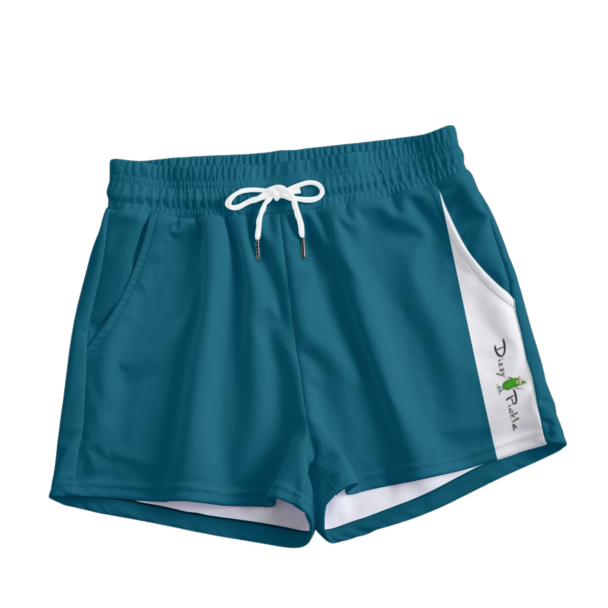 Dizzy Pickle DZY P Classic Women's Pickleball Casual Shorts with Pockets Peacock