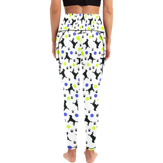 Dizzy Pickle Connie Women's Pickleball Performance Leggings (Ankle Length, High-Waisted, & Two Side Pockets)