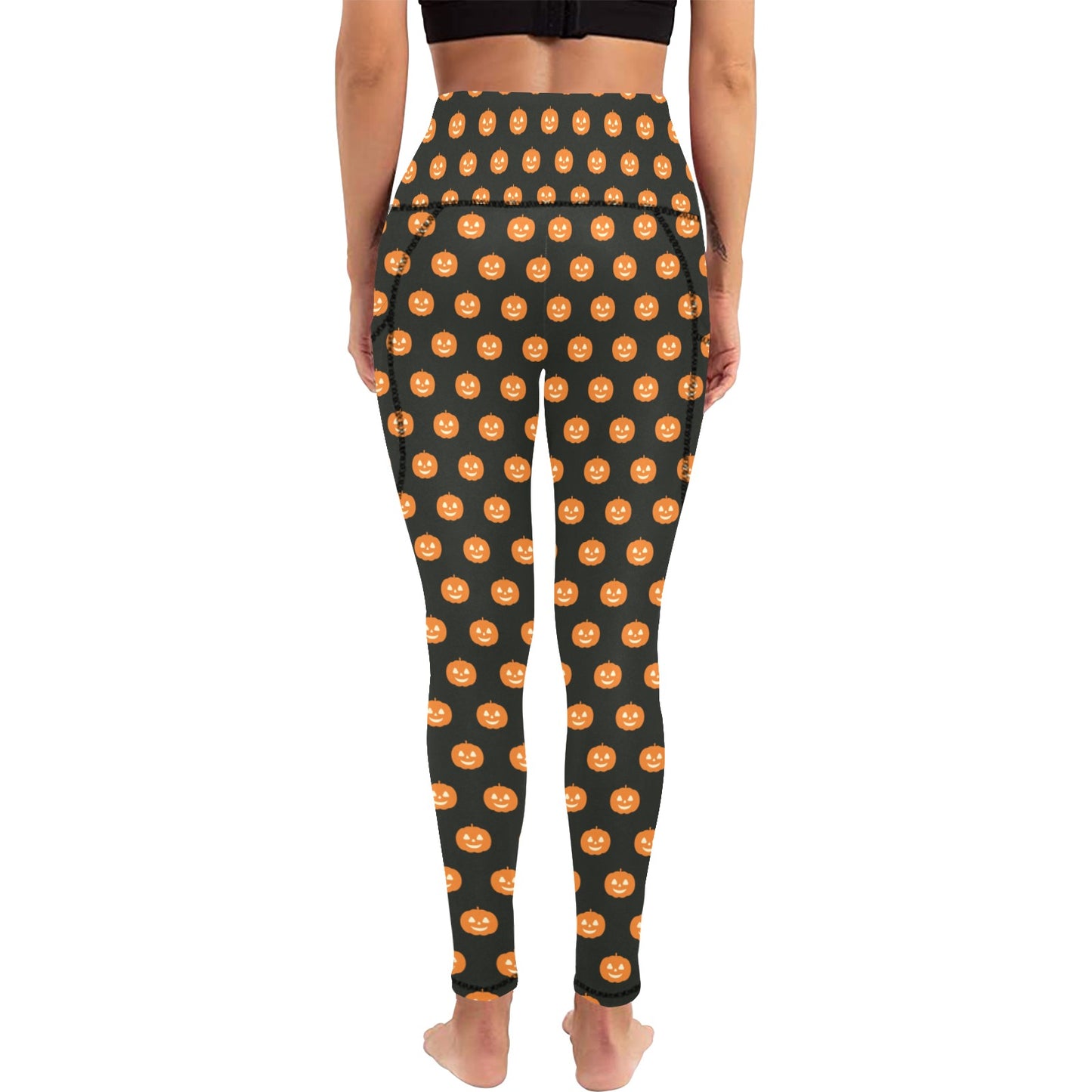 Dizzy Pickle Halloween 103111 Women's Pickleball Performance Leggings (Ankle Length, High-Waisted, & Two Side Pockets)