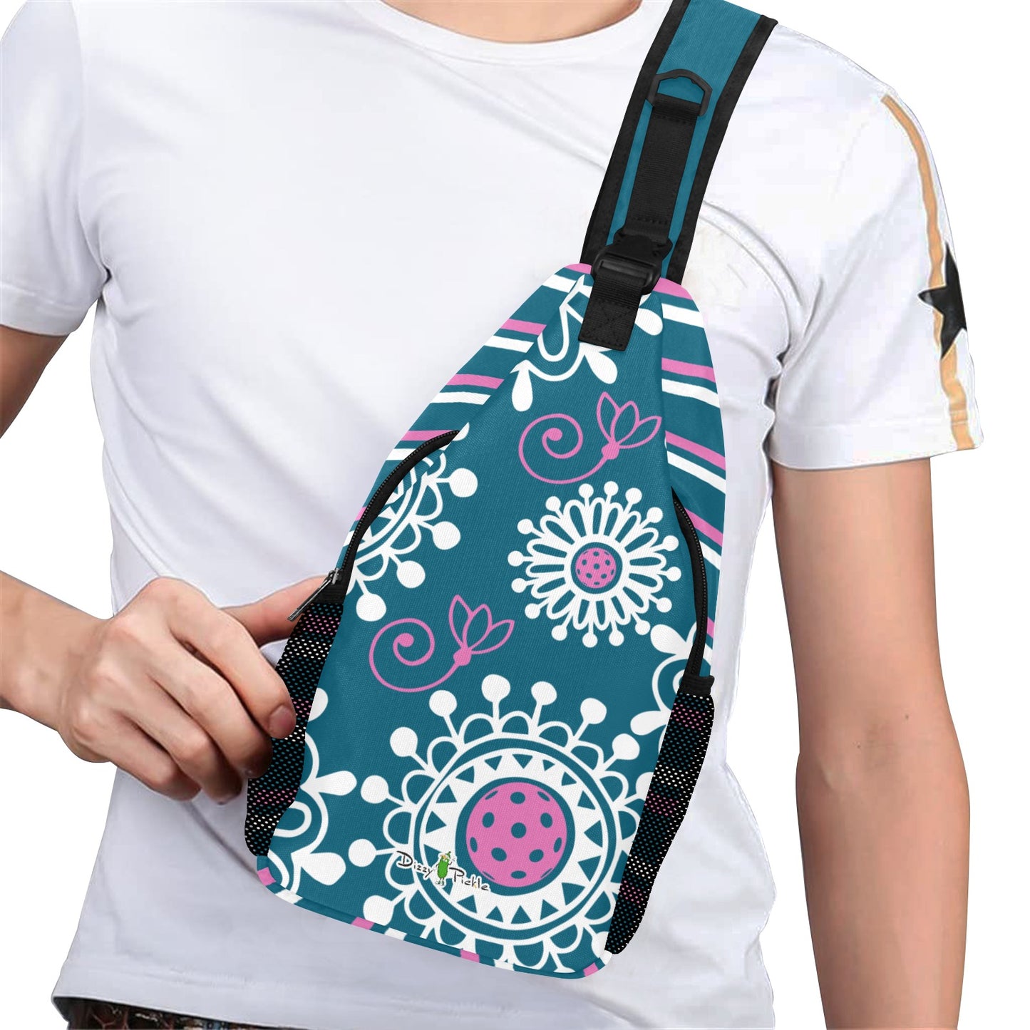 Dizzy Pickle Coming Up Daisies TP Pickleball Grab-N-Go Crossbody Casual Chest Bag