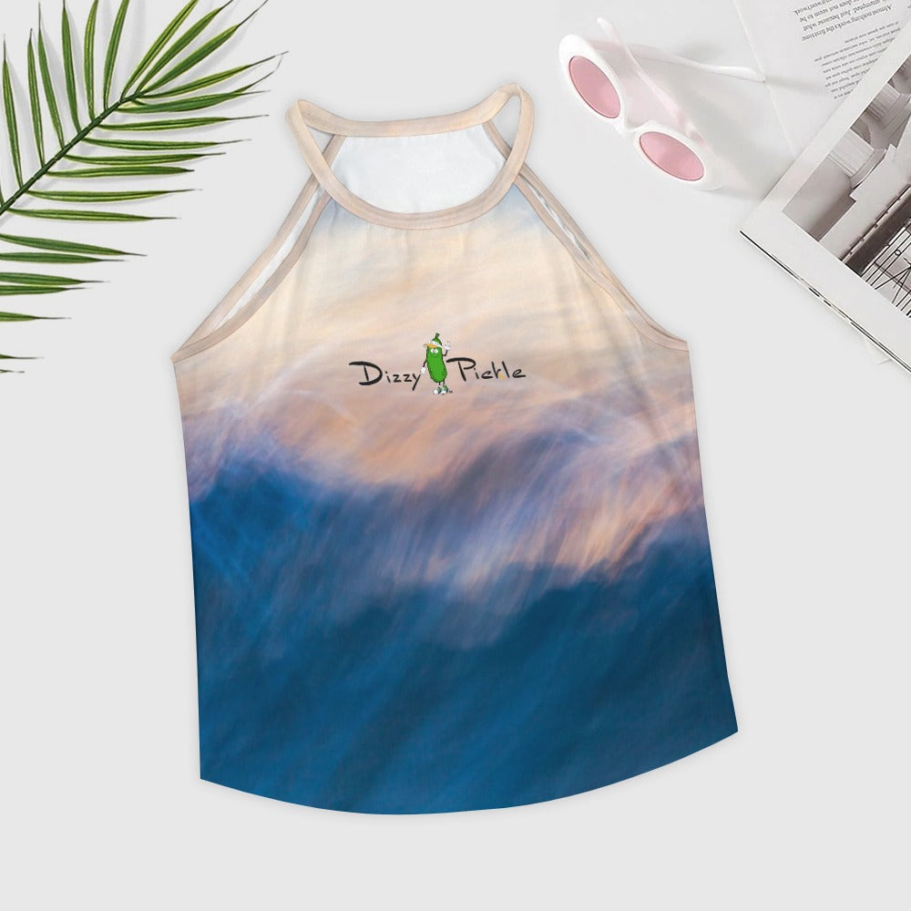 Dizzy Pickle DZY P Classic Ocean Dreams Women's Pickleball Crew Neck Vest