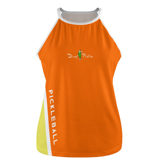 Dizzy Pickle Hannah DS Orange_Yellow Women's Pickleball Crew Neck Vest