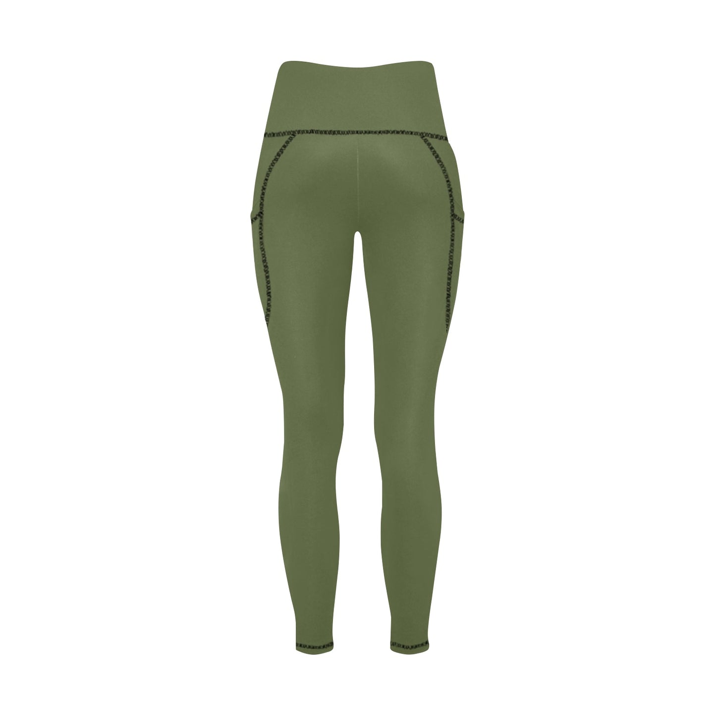 Dizzy Pickle DZY P Classic Arizona Green Women's Pickleball Performance Leggings (Ankle Length, High-Waisted, & Two Side Pockets)