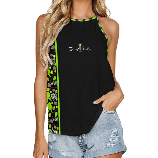 Dizzy Pickle Dinking Diva Hearts BG Women's Pickleball Crew Neck Vest