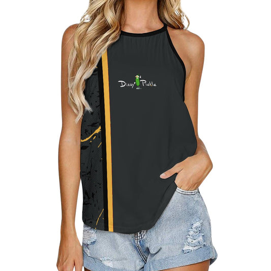 Dizzy Pickle Lynne Black Women's Pickleball Crew Neck Vest