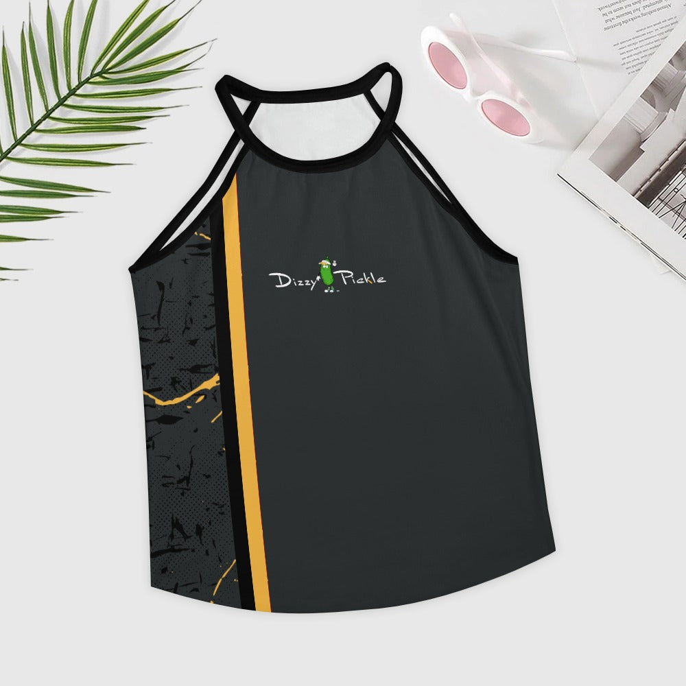 Dizzy Pickle Lynne Black Women's Pickleball Crew Neck Vest