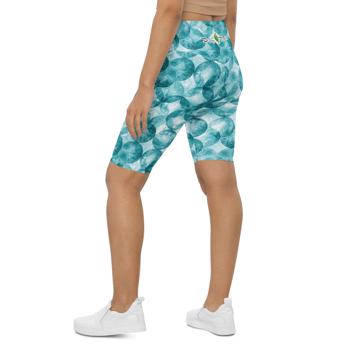 Dizzy Pickle Heidi TW Bubbles Women's Pickleball High-Waist Biker Shorts