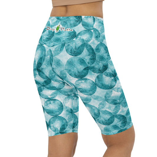 Dizzy Pickle Heidi TW Bubbles Women's Pickleball High-Waist Biker Shorts