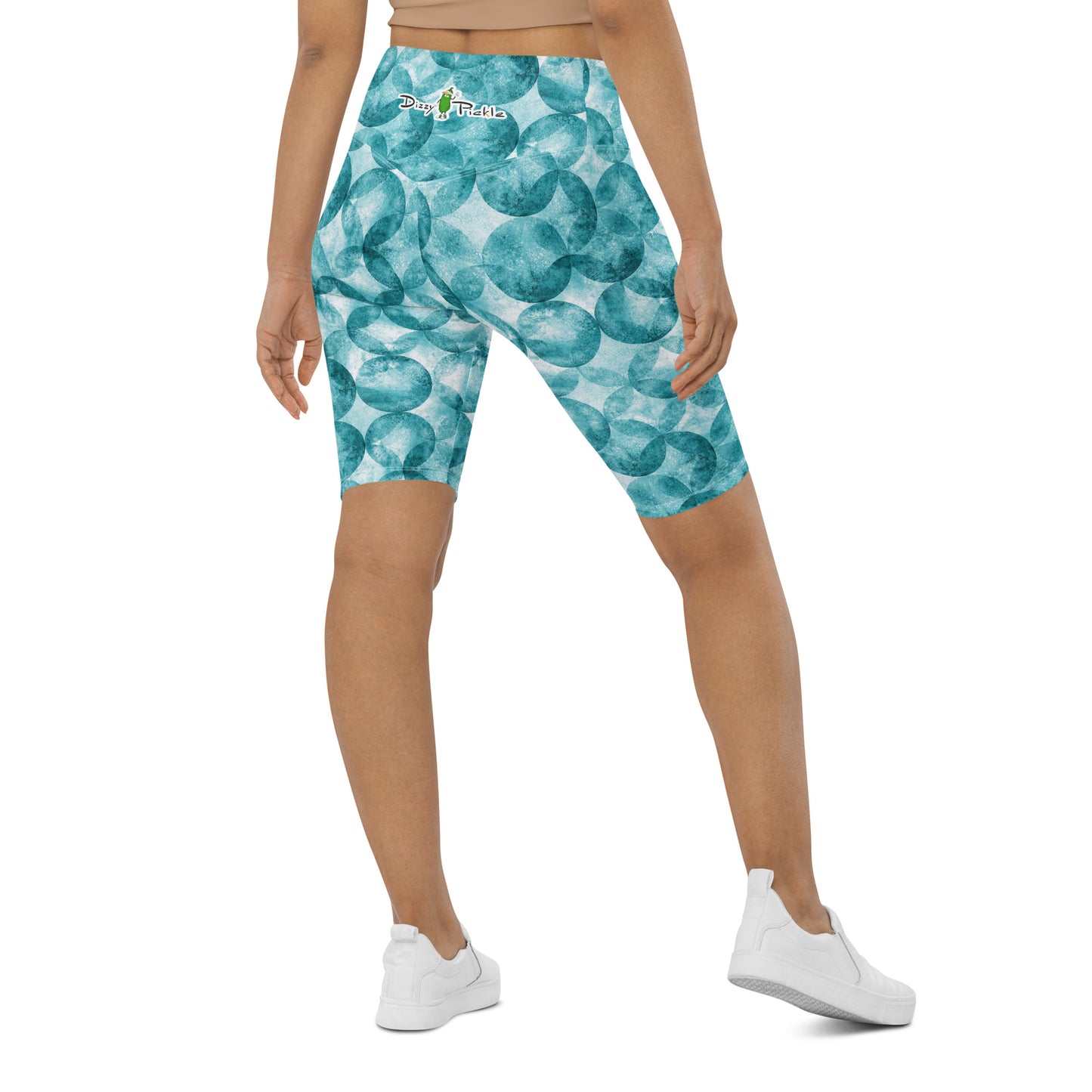 Dizzy Pickle Heidi TW Bubbles Women's Pickleball High-Waist Biker Shorts