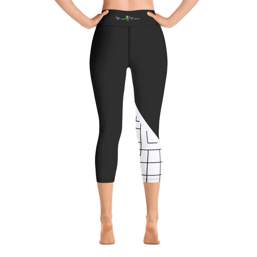 Lisa - BW - Pickleball Capri Leggings by Dizzy Pickle