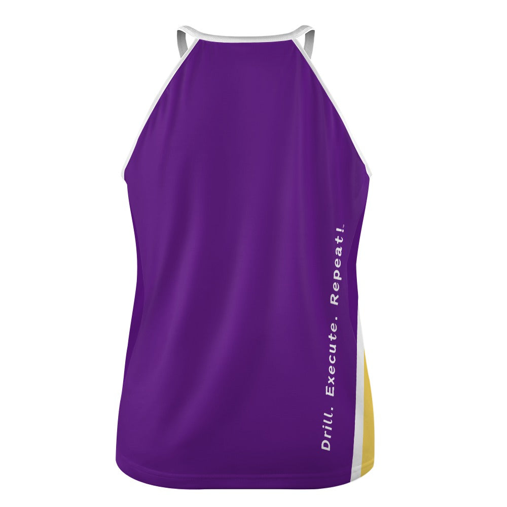 Dizzy Pickle Performance DS Women's Pickleball Sleeveless Crew Neck Vest Indigo Yellow