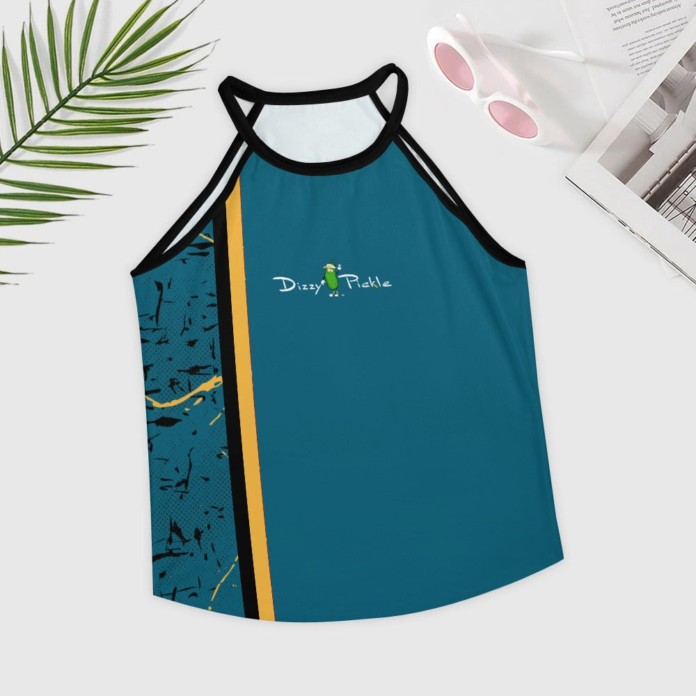 Dizzy Pickle Lynne Turquoise Women's Pickleball Crew Neck Vest