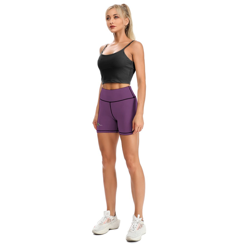 Dizzy Pickle DZY P Classic Dark Magenta Women's Pickleball Comfortable Skinny Sports Yoga Shorts