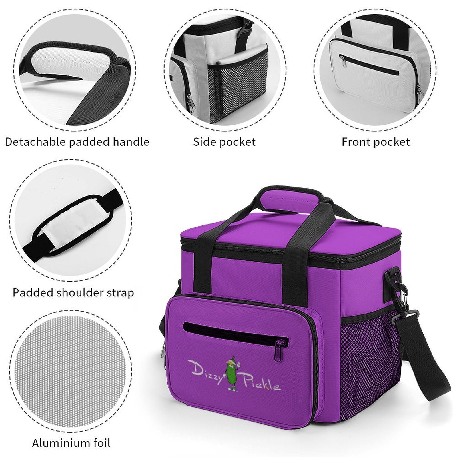 Custom Large Insulated Cooler Bag Thermal Tote With Shoulder