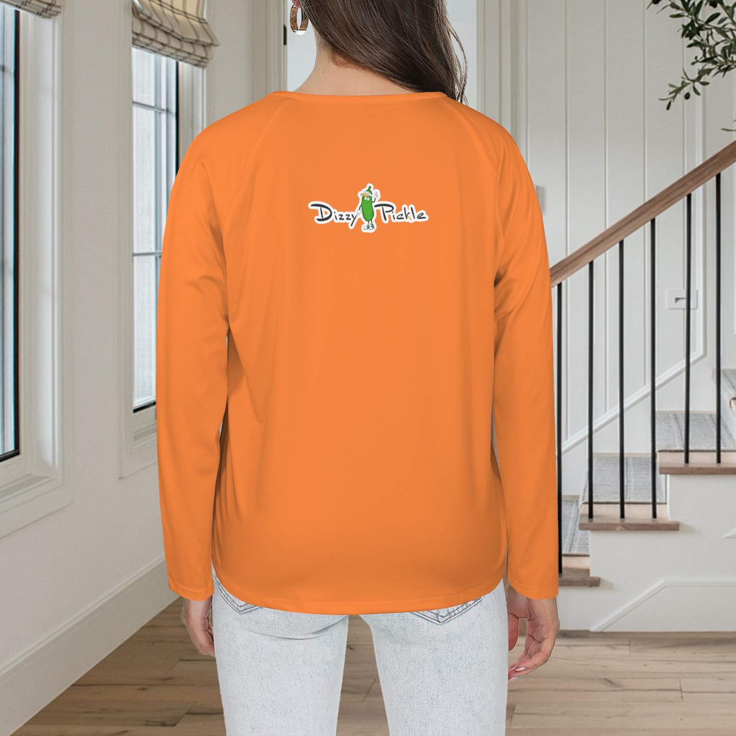 Three Button Long Sleeve Orange