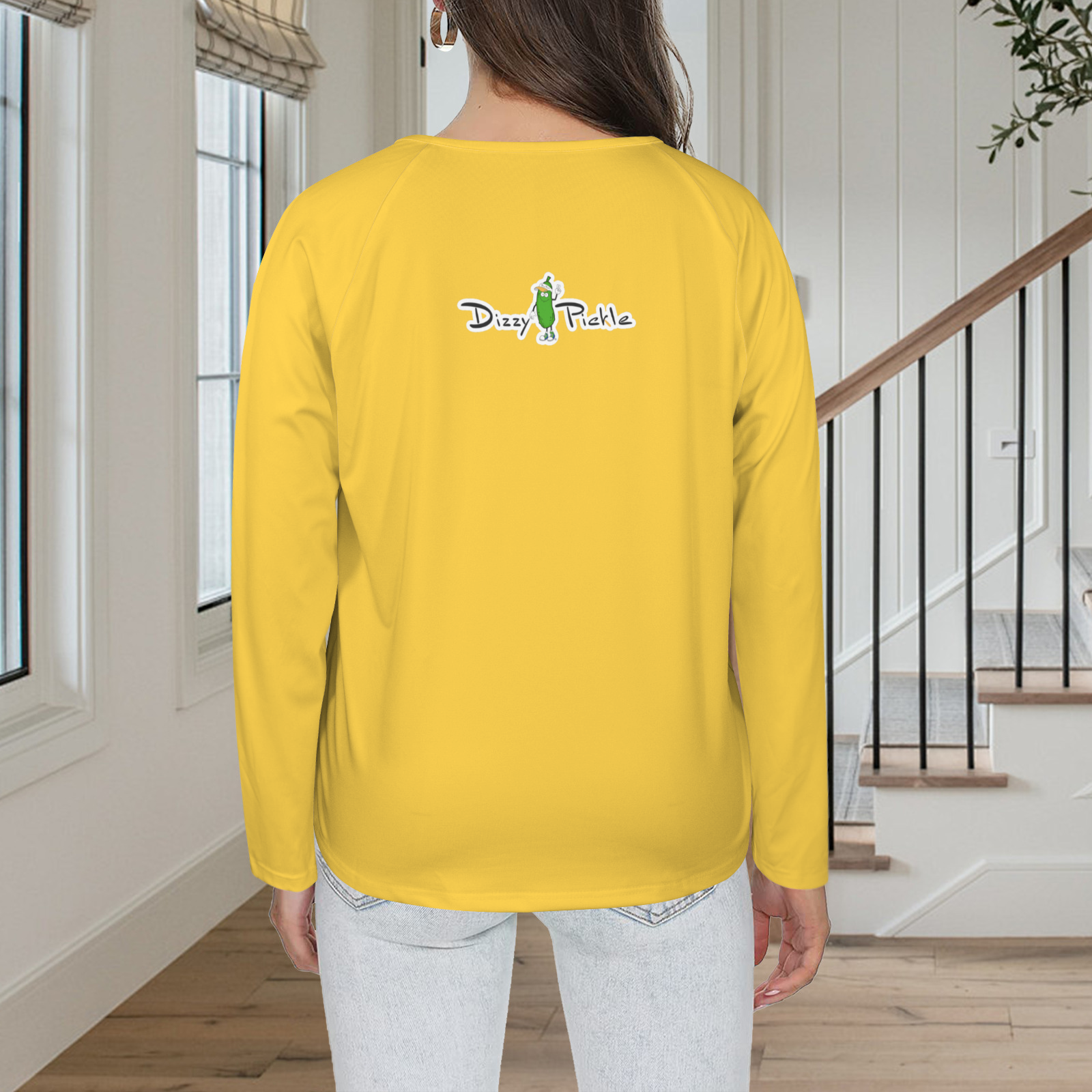 Three Button Long Sleeve Goldenrod Yellow