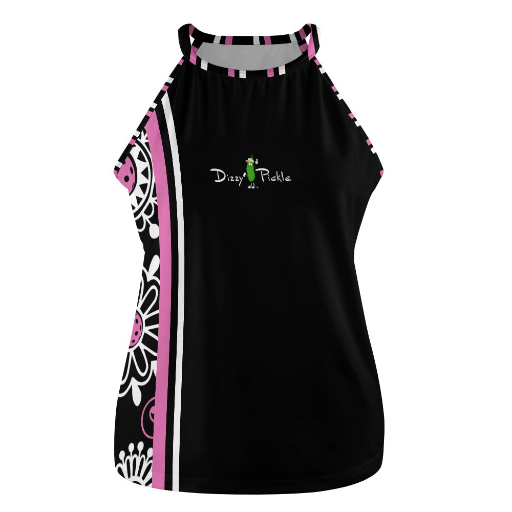 Dizzy Pickle Coming Up Daisies BP Stripes Women's Pickleball Crew Neck Vest