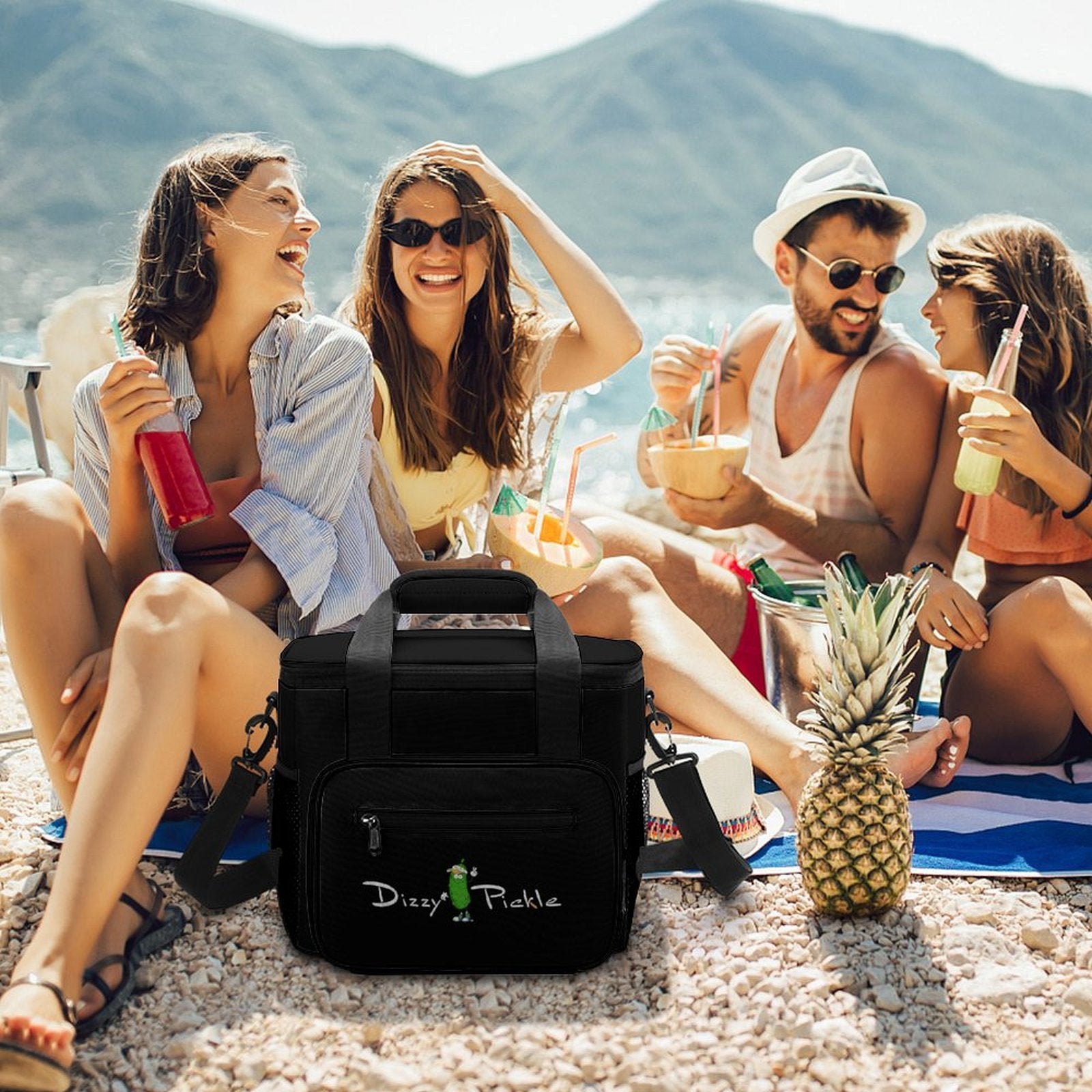 Custom Large Insulated Cooler Bag Thermal Tote With Shoulder