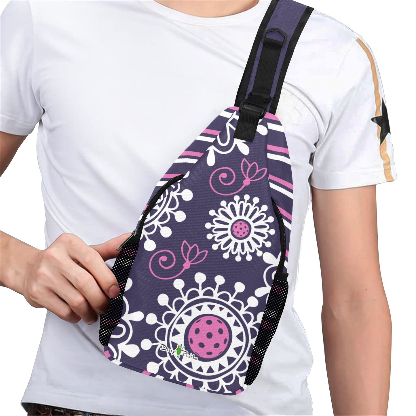 Dizzy Pickle Coming Up Daisies PP Pickleball Grab-N-Go Crossbody Casual Chest Bag