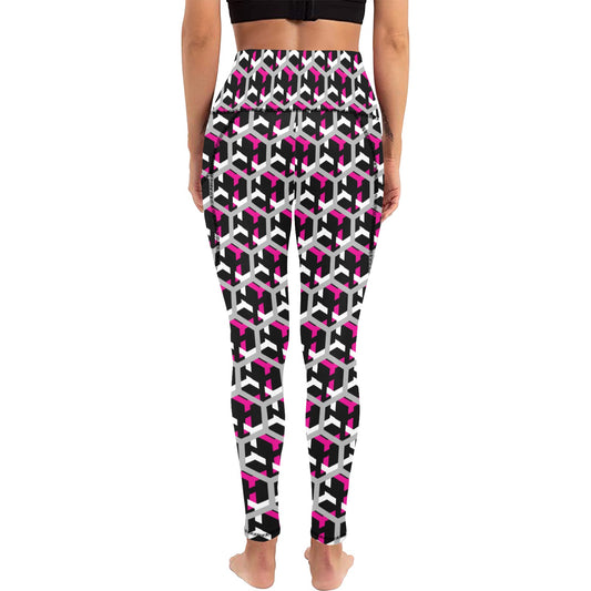 Dizzy Pickle Fearless Women's Pickleball Performance Leggings (Ankle Length, High-Waisted, & Two Side Pockets)