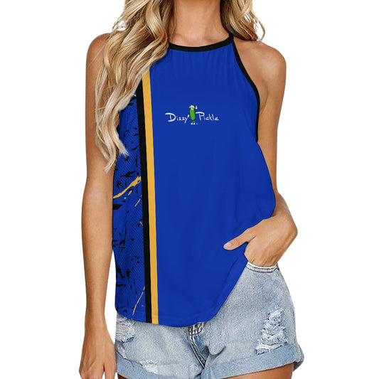 Dizzy Pickle Lynne Blue Women's Pickleball Crew Neck Vest