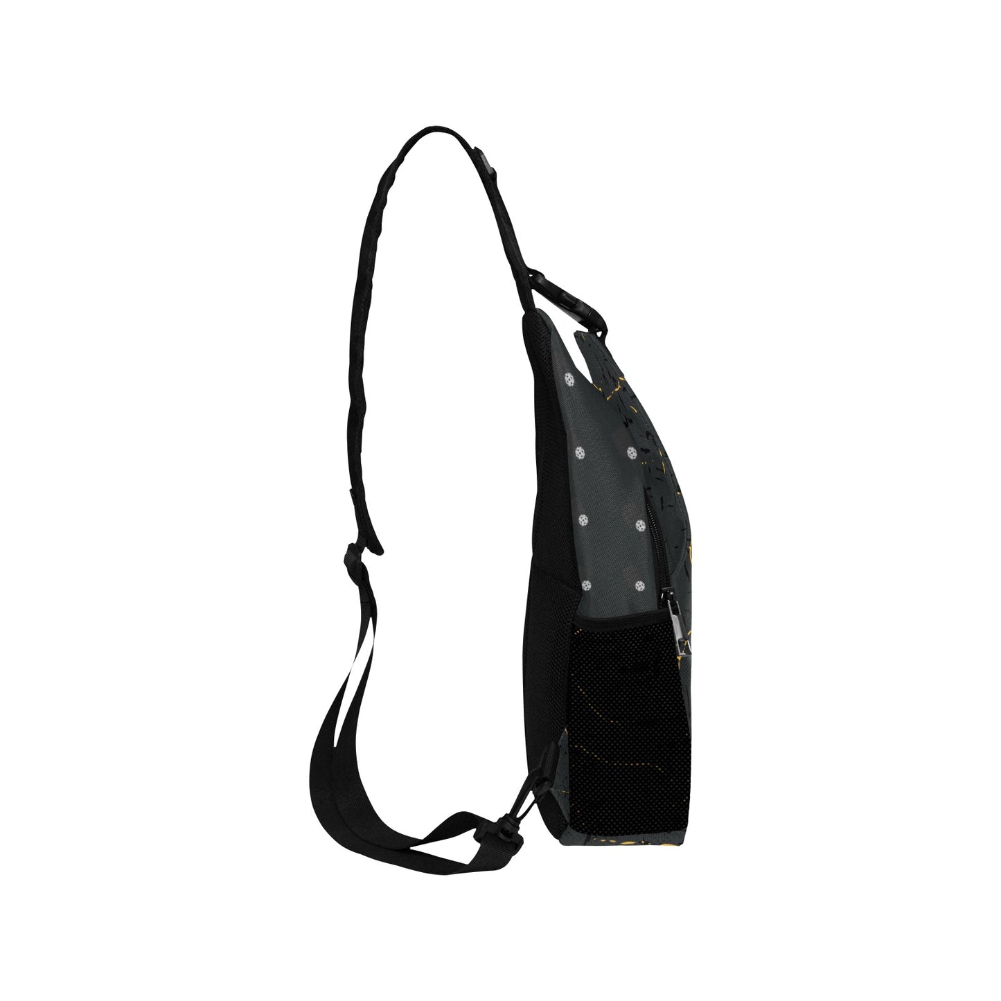 Dizzy Pickle Lynne Black Pickleball Grab-N-Go Crossbody Casual Chest Bag