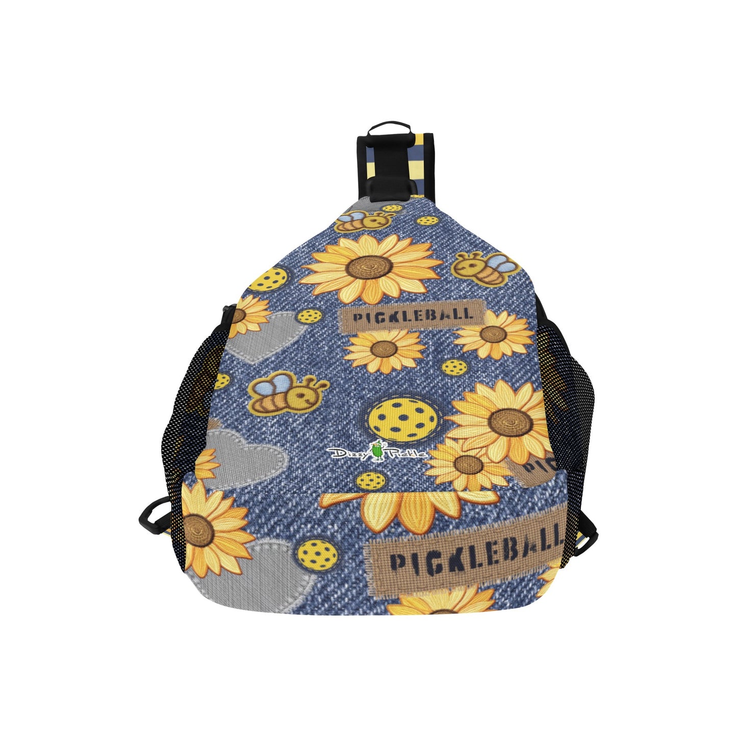 Dizzy Pickle Amy Sunflowers Pickleball Grab-N-Go Crossbody Casual Chest Bag