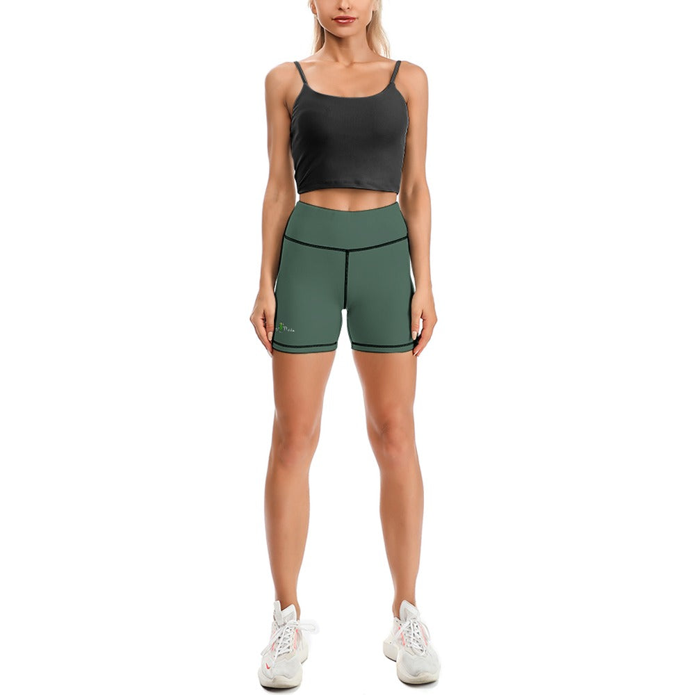 Dizzy Pickle DZY P Classic Dark Sage Women's Pickleball Comfortable Skinny Sports Yoga Shorts