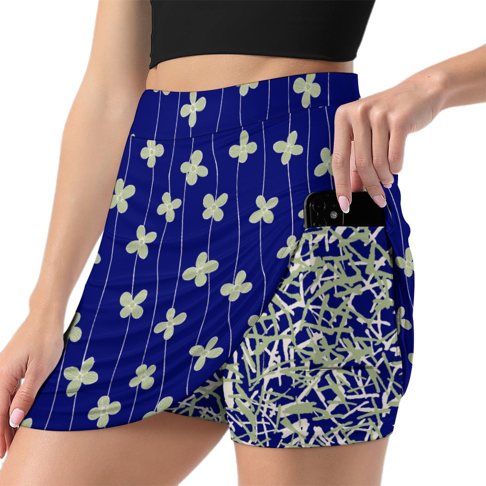 Dizzy Pickle Lesia BSC Collection Straight-Line Skirt with Inner Shorts and Pocket