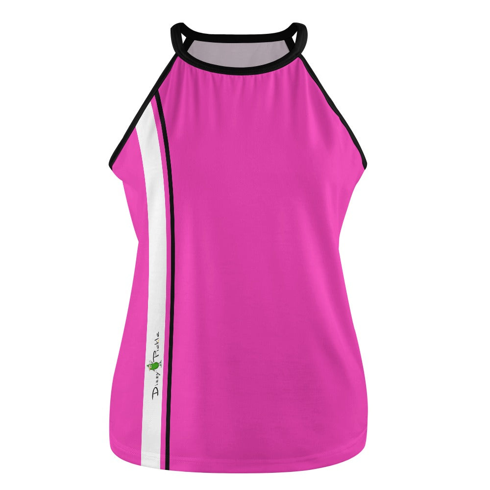 Dizzy Pickle PICKLEBALL Striped 9872 Women's Pickleball Crew Neck Sleeveless Vest