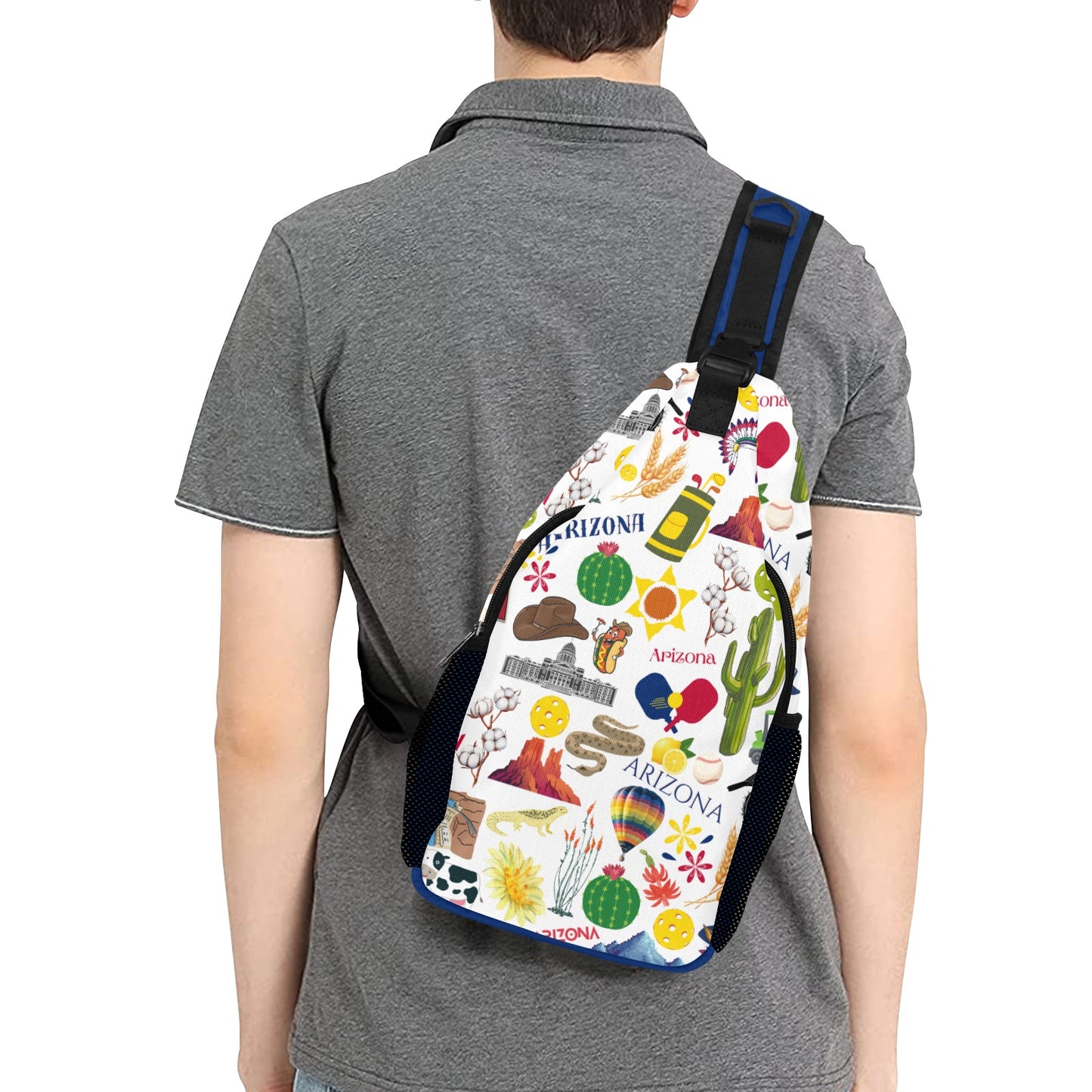 Dizzy Pickle Arizona Pickleball Grab-N-Go Crossbody Casual Chest Bag