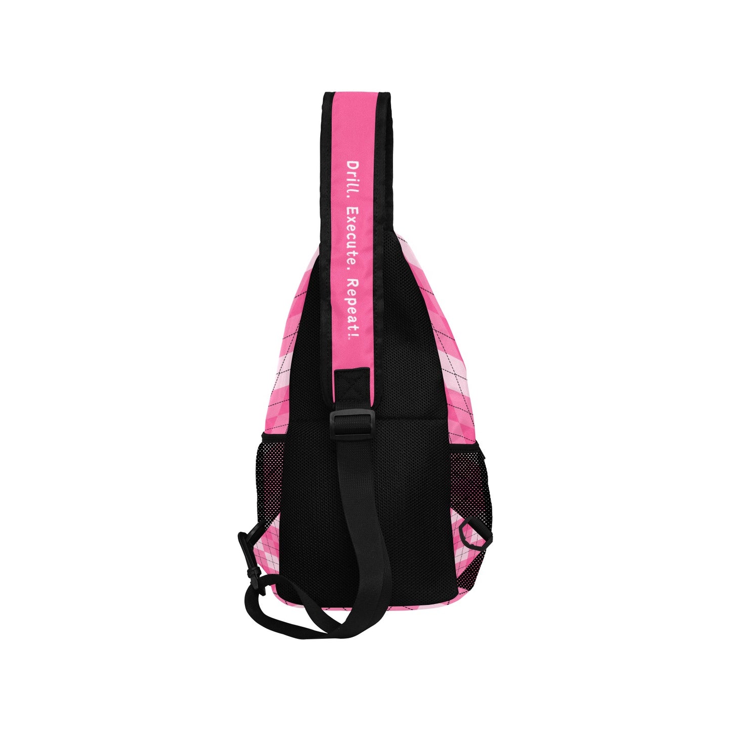 Dizzy Pickle Ashley Argyle Pink Pickleball Grab-N-Go Crossbody Casual Chest Bag