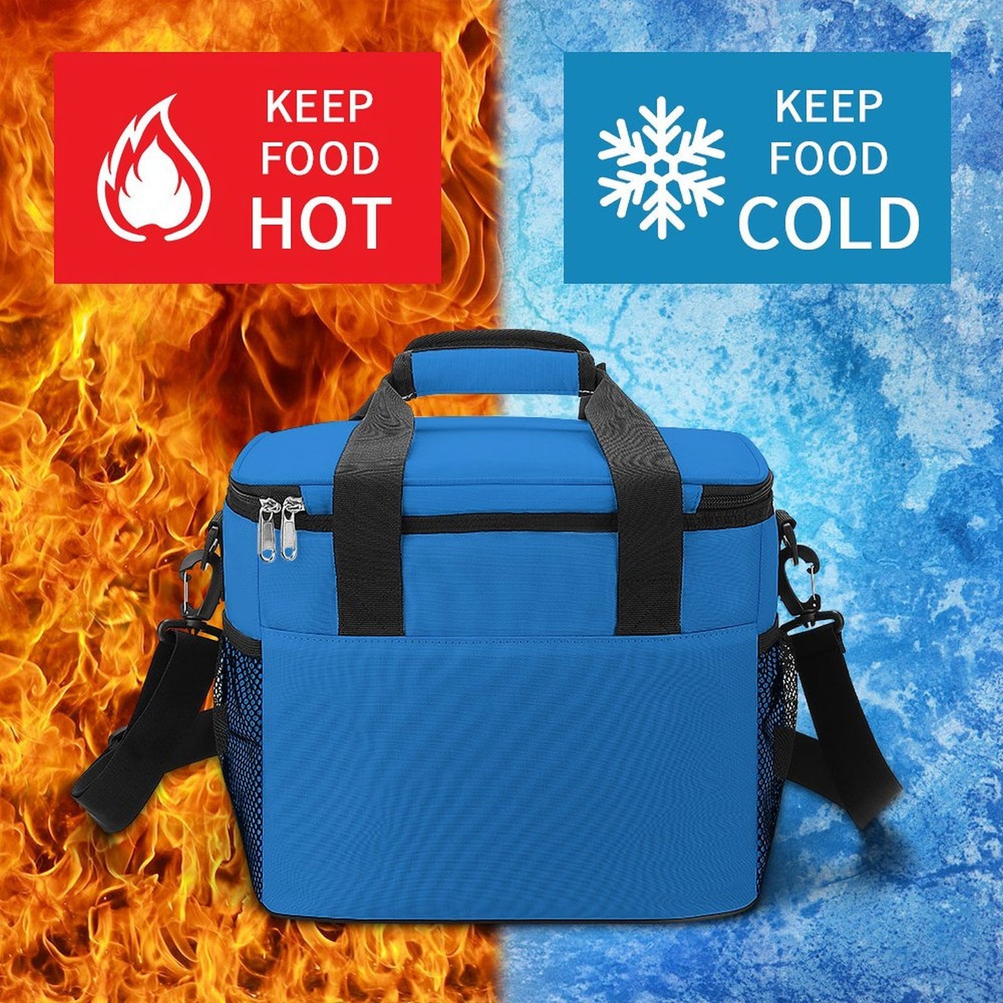 Custom Large Insulated Cooler Bag Thermal Tote With Shoulder