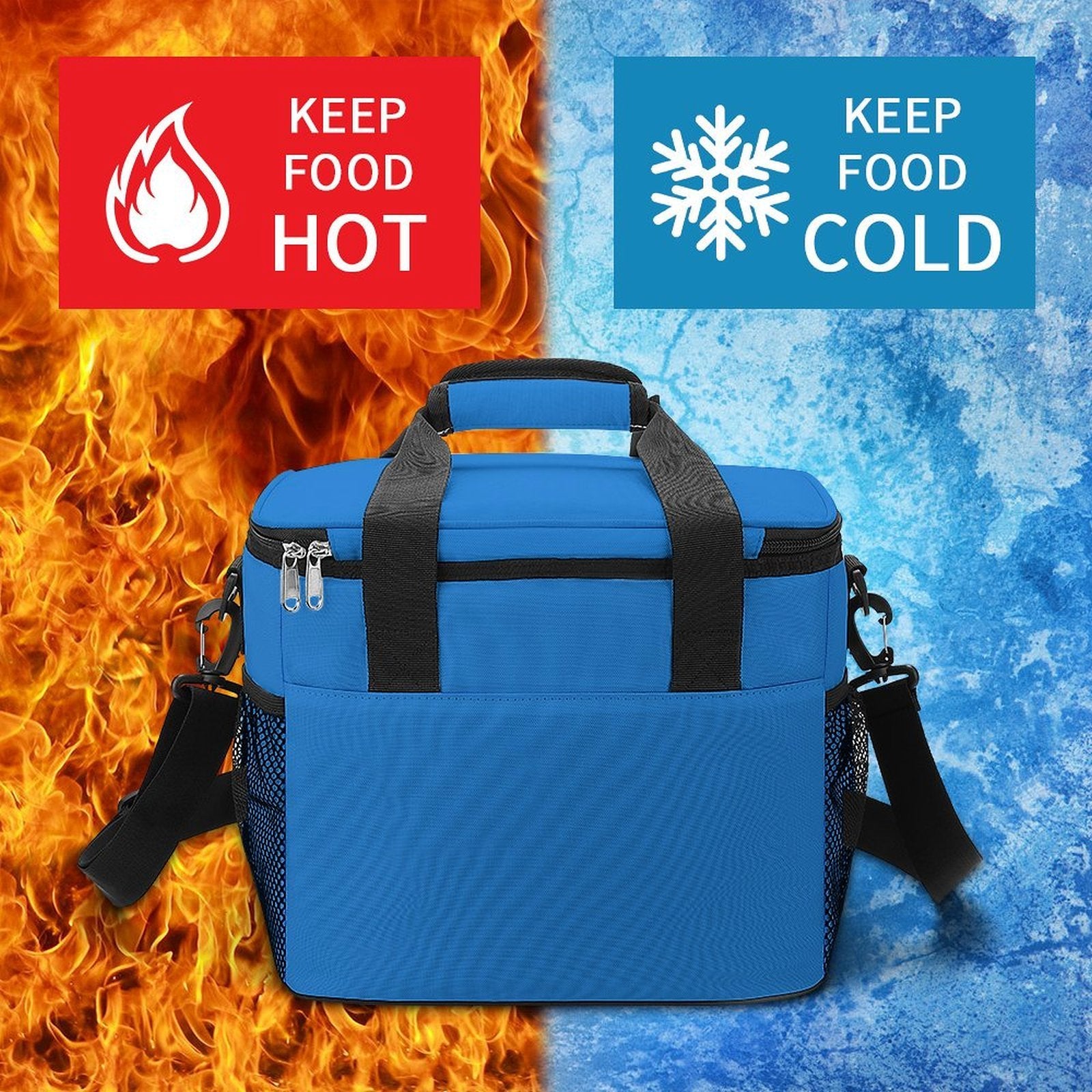 Custom Large Insulated Cooler Bag Thermal Tote With Shoulder