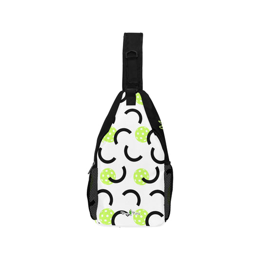 Dizzy Pickle Believe White Pickleball Grab-N-Go Crossbody Casual Chest Bag