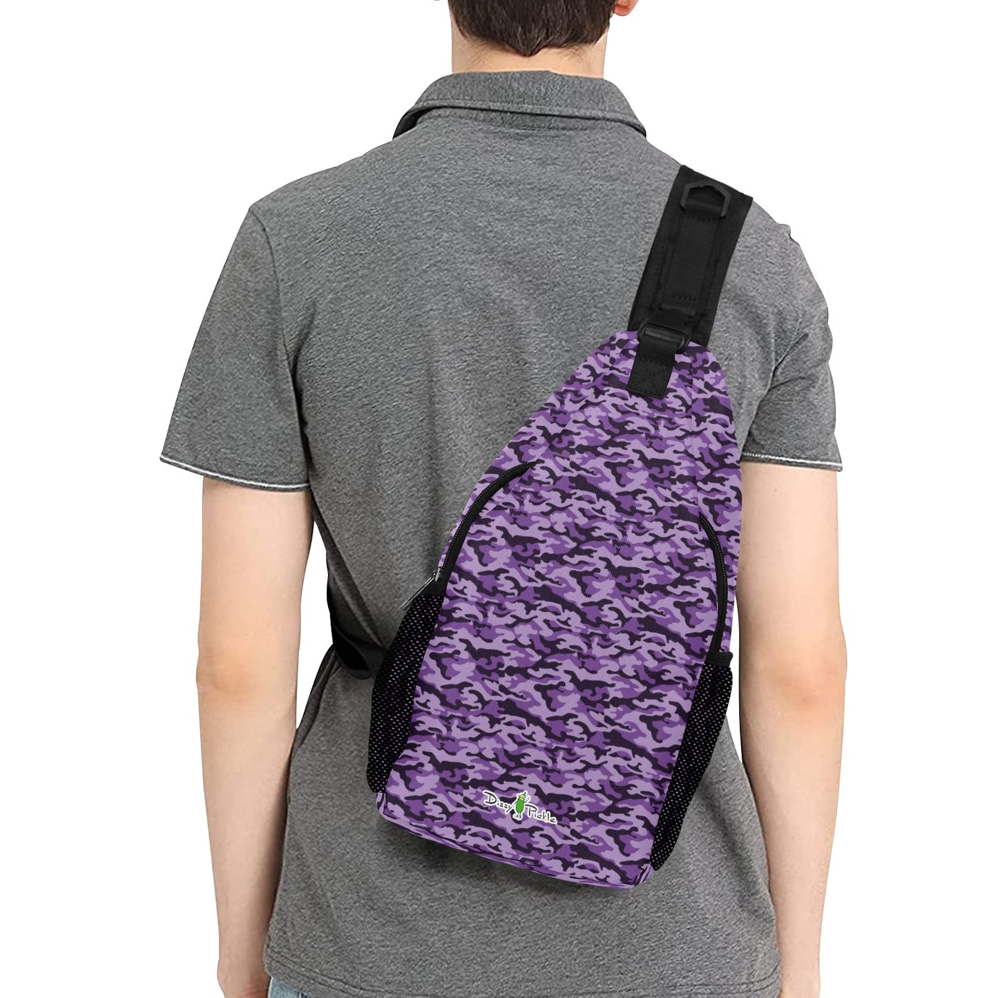 Dizzy Pickle Jan Purple Pickleball Grab-N-Go Crossbody Casual Chest Bag