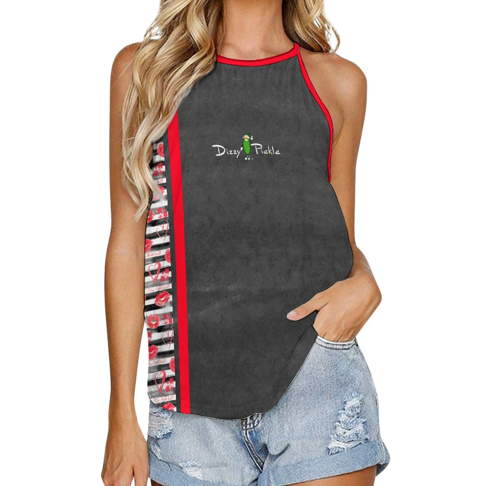 Dizzy Pickle Hugs and Kisses Women's Pickleball Crew Neck Vest