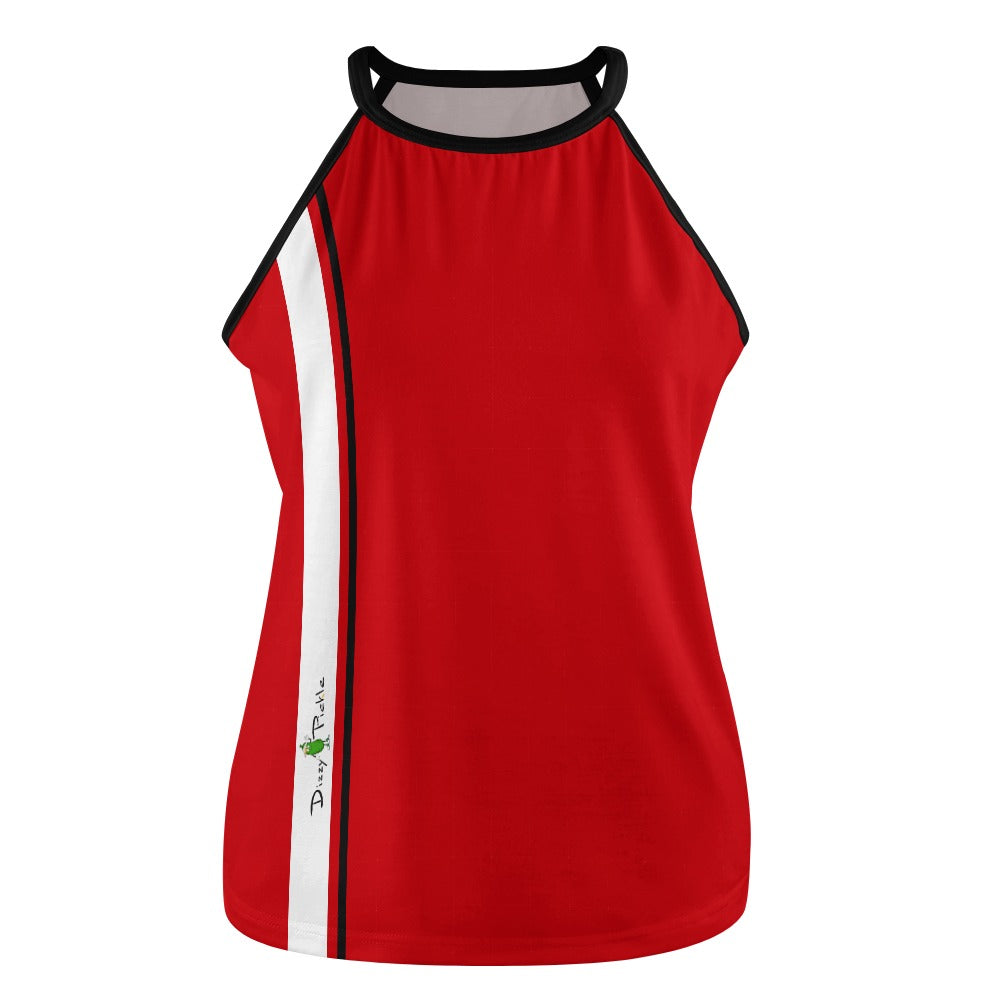 Dizzy Pickle PICKLEBALL Striped 9872 Women's Pickleball Crew Neck Sleeveless Vest