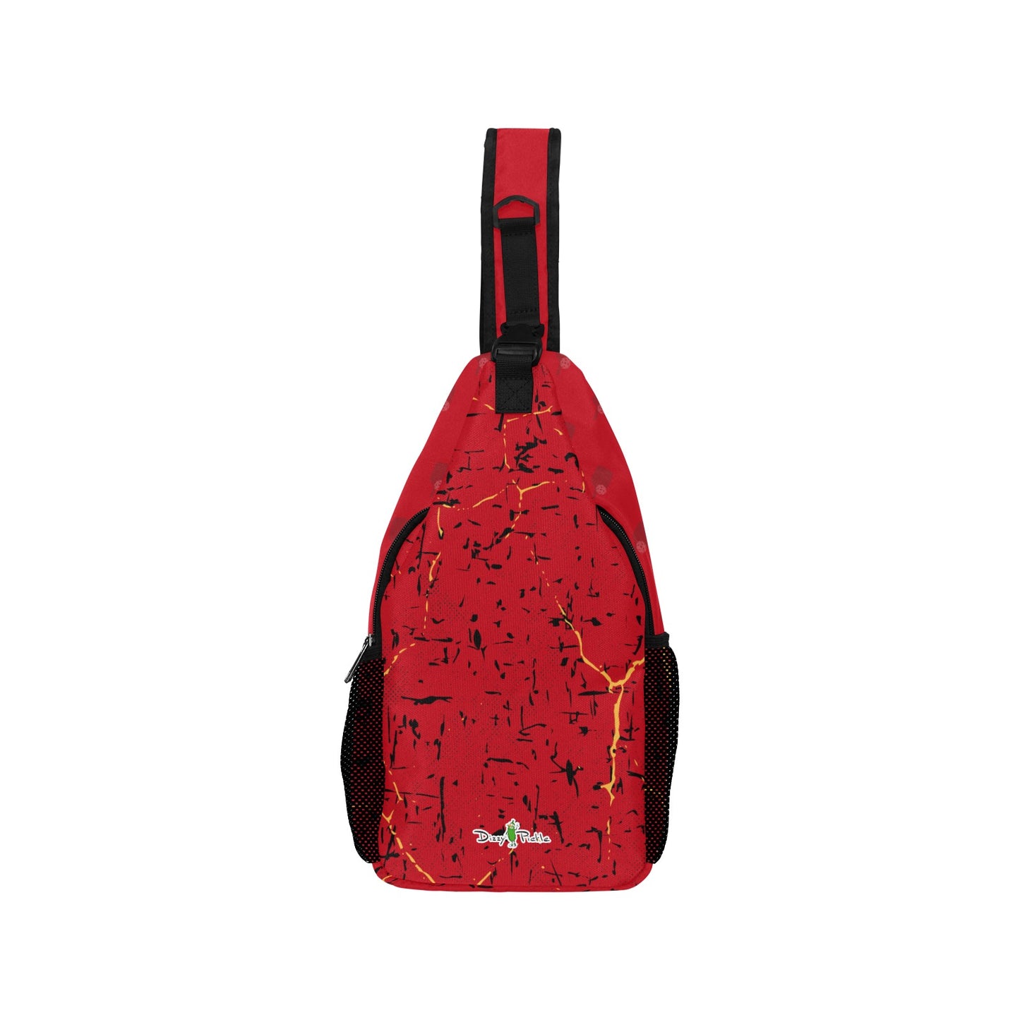 Dizzy Pickle Lynne Red Pickleball Grab-N-Go Crossbody Casual Chest Bag