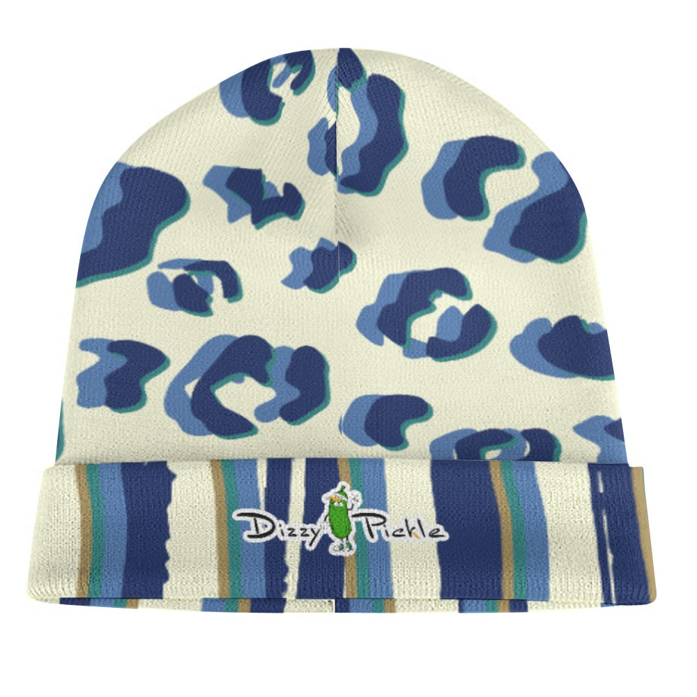 Dizzy Pickle Anne Leopard Print One-Size Knitted Beanie