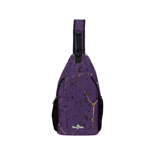 Dizzy Pickle Lynne Purple Pickleball Grab-N-Go Crossbody Casual Chest Bag