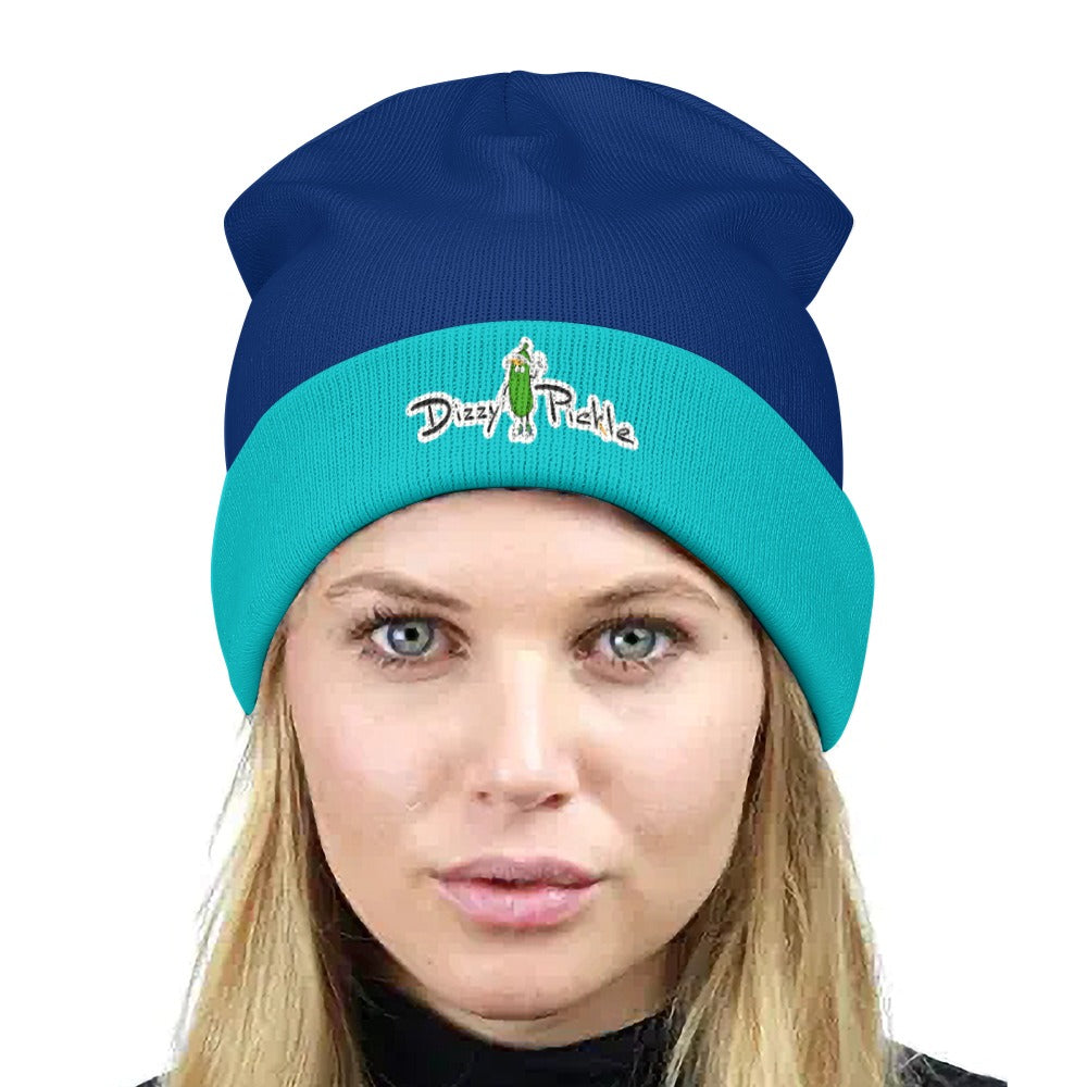 Dizzy Pickle DZY P Classic Navy/Teal Unisex Knitted Beanie