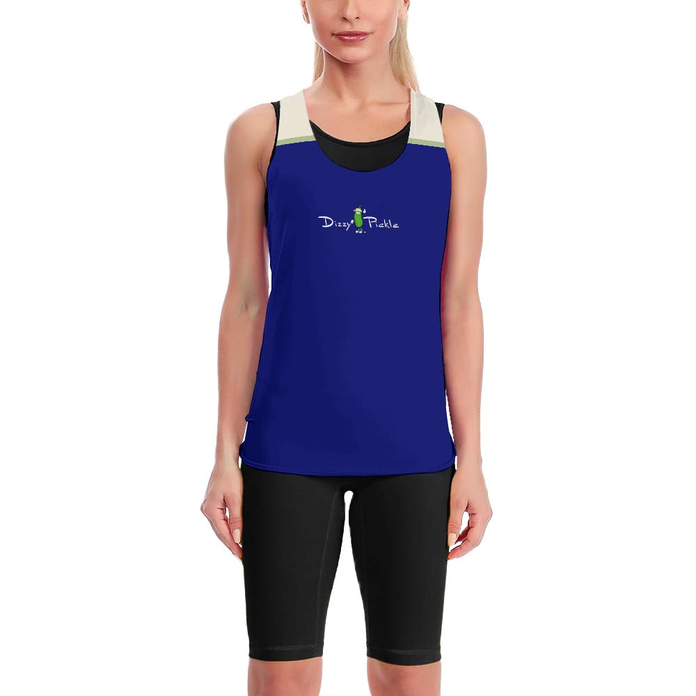 Dizzy Pickle Lesia Solid BSC Women's Pickleball Sweat-Absorbing Sleeveless Tie-Back Vest