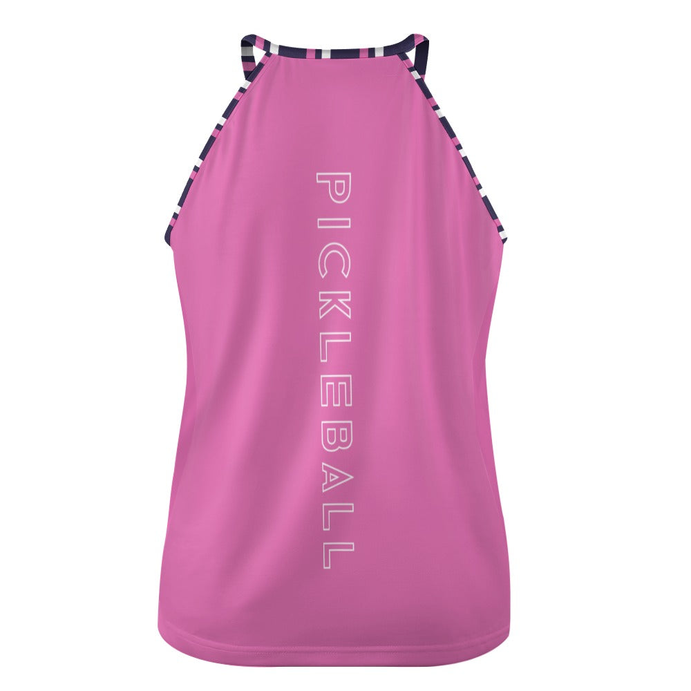 Dizzy Pickle Coming Up Daisies PP Pink Women's Pickleball Crew Neck Vest