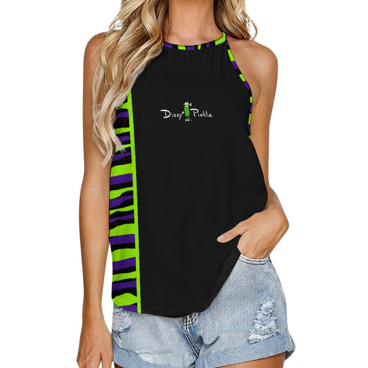 Dizzy Pickle Dinking Diva BG Stripes Women's Pickleball Crew Neck Vest