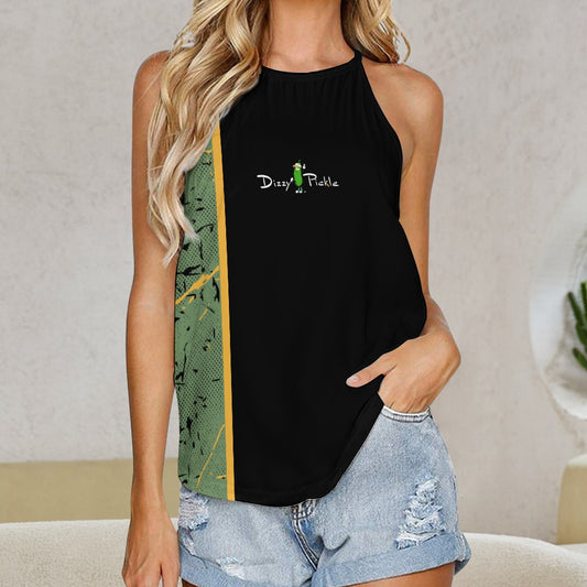 Dizzy Pickle Lynne Sage Black Women's Pickleball Crew Neck Vest