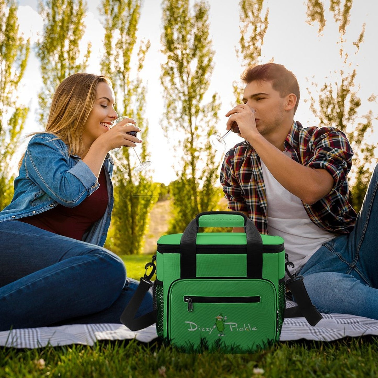Custom Large Insulated Cooler Bag Thermal Tote With Shoulder