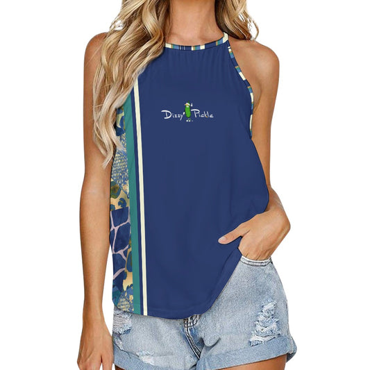 Dizzy Pickle Anne Gone Wild Stripes Women's Pickleball Crew Neck Vest